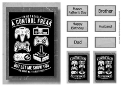 Retro Gaming A5 Poster - Control Freak