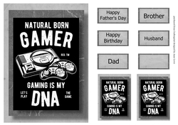 Retro Gaming A5 Poster - Natural Born Gamer