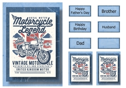 Retro Motorbike A5 Poster - Motorcycle Legend uk