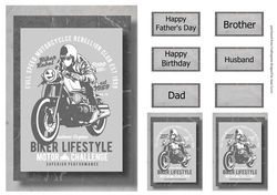 Retro Motorbike A5 Poster - Biker Lifestyle