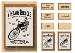 Retro Transport A5 Poster - Vintage Bicycle