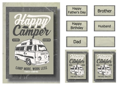 Retro Transport A5 Poster - Camper Van
