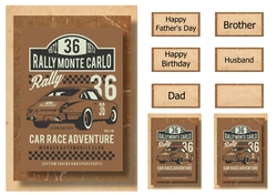 Retro Transport A5 Poster - Monte Carlo Rally