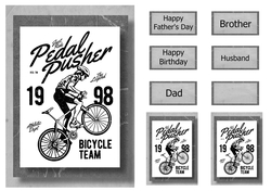 Retro Sports A5 Poster - Cycling