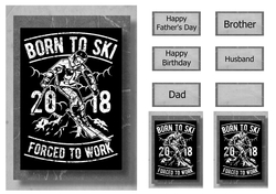 Retro Sports A5 Poster - Skiing