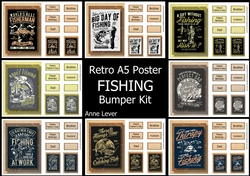 Retro Fishing A5 Poster Bumper Kit