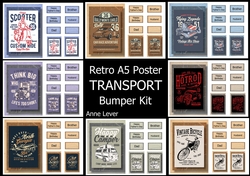 Retro Transport A5 Poster Bumper Kit