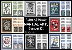 Retro Martial Arts A5 Poster Bumper Kit