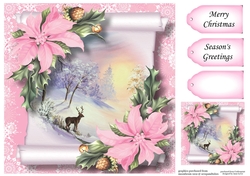 Christmas Parchment Scroll 4 8x8