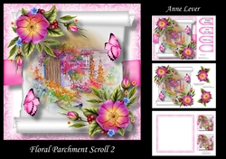 Floral Parchment Scroll 2