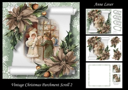 Vintage Christmas Parchment Scroll 2