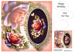 The Framed Twinkle Rose 8x8