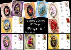 Framed Flowers A5 Toppers Bumper Kit