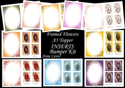 Framed Flowers A5 Topper Inserts Bumper Kit