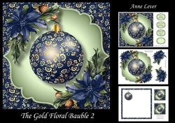 The Gold Floral Bauble 2