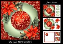 The Gold Floral Bauble 3