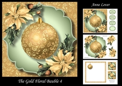 The Gold Floral Bauble 4