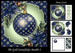 The Gold Snowflakes Bauble 2