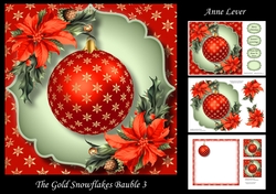 The Gold Snowflakes Bauble 3