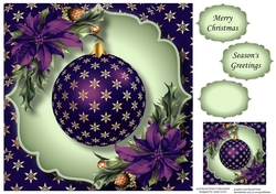 The Gold Snowflakes Bauble 1 8x8