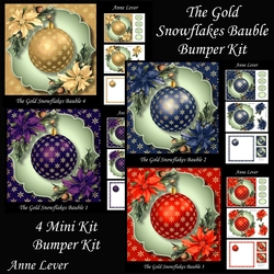 The Gold Snowflakes Bauble Bumper Kit