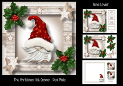 The Christmas Hat Gnome - Red Male