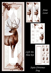 Sepia Christmas Stag