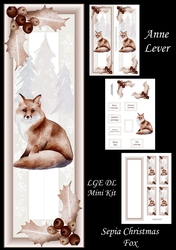 Sepia Christmas Fox