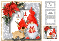 Christmas Gnome Friends 2 8x8