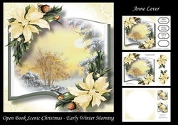 Open Book Scenic Christmas - Early Winter Morning