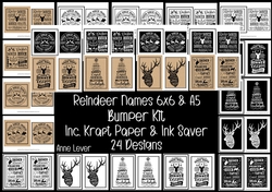 Reindeer Names, Kraft & Ink Saver Bumper Kit