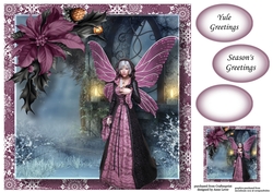 Yule Greetings Winter Faery 8 8x8