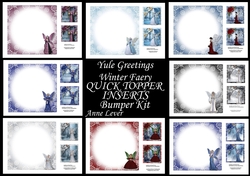Yule Greetings Winter Faery QUICK TOPPER INSERTS Bumper Kit