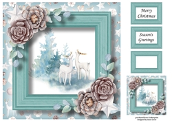 The Christmas Stags 2 8x8