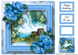 Woodland Waterfall 2 8x8