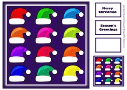 Christmas Pop Art Santa Hats