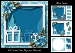 Christmas Faux Papercut Presents