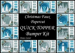 Christmas Faux Papercut QUICK TOPPER Bumper Kit