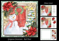 Gorgeous Snowman - Red Door