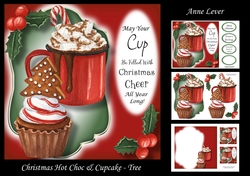 Christmas Hot Choc & Cupcake - Tree