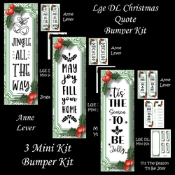 Lge DL Christmas Quote Bumper Kit