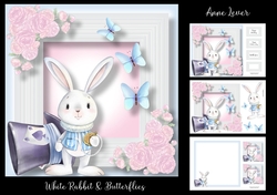 White Rabbit & Butterflies