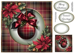 The Tartan Bauble 8x8