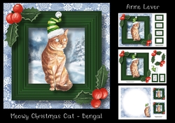 Meowy Christmas Cat - Bengal