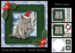 Meowy Christmas Cat - British Shorthair