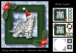 Meowy Christmas Cat - American Shorthair