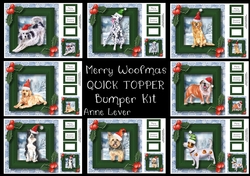 Merry Woofmas Dog QUICK TOPPER Bumper Kit