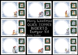 Merry Woofmas Dog QUICK TOPPER INSERTS Bumper Kit
