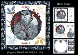Gorgeous Woodlands Folk Art - Fox