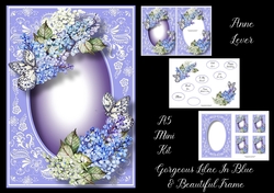 Gorgeous Lilac In Blue & Beautiful Frame